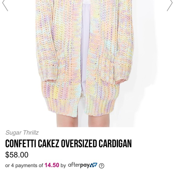 ✨FOUND✨ - Sugar Thrillz Confetti Cakez Cardigan - Picture 1 of 2